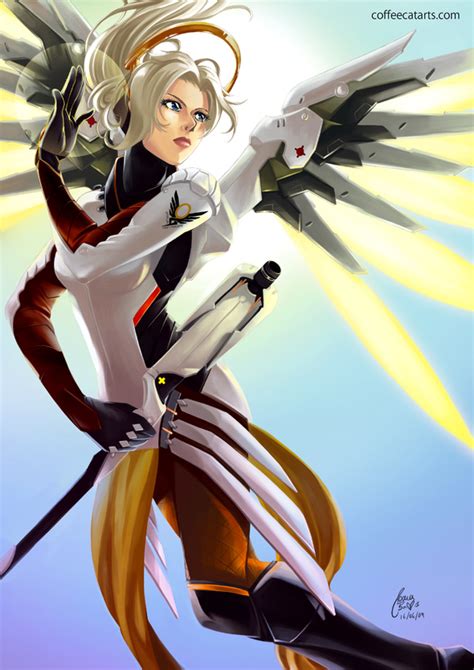 sexy mercy|Overwatched 03: Skinny NSFW Mercy in Heaven .